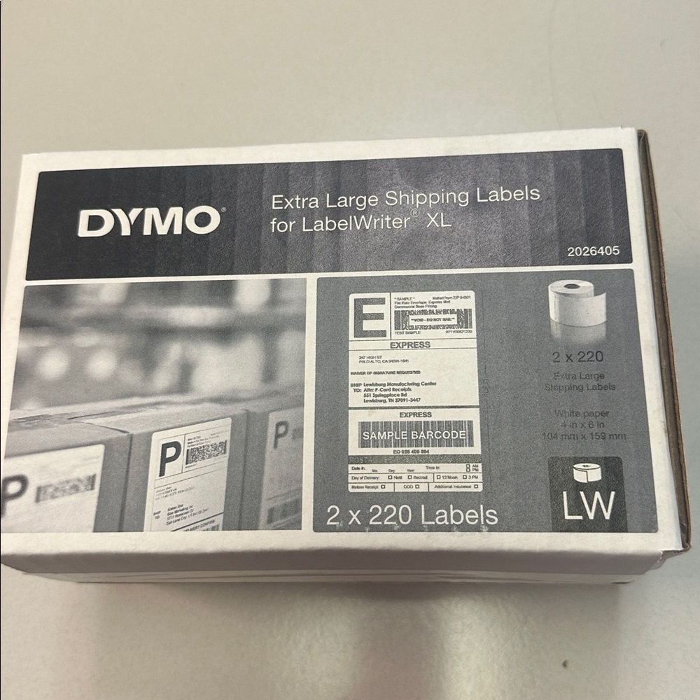 DYMO Extra Large Shipping Label - 2 per box